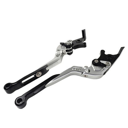 CNC Silver Extendable Brake Clutch Levers for Honda CBR650R CB650F (14-23)