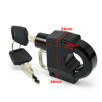 25mm CNC Handlebar Helmet Lock w/Keys for HARLEY-DAVIDSON XL 883 1200