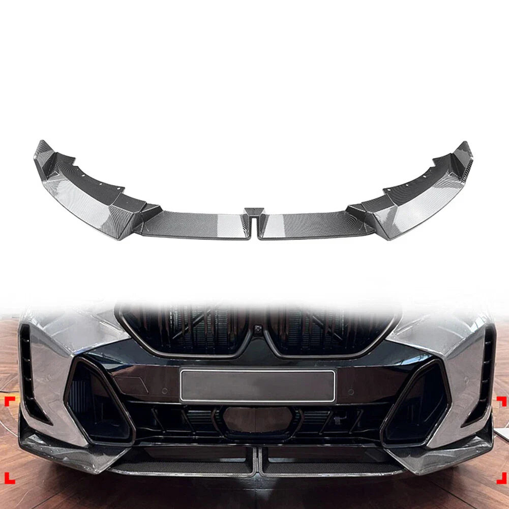 Front Bumper Spoiler Splitter Lip for BMW X6 G06 M Sport (2023-2024)