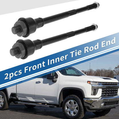 2 x Front Inner Tie Rod End Links for Chevrolet Silverado 2500 HD (2011-2019)