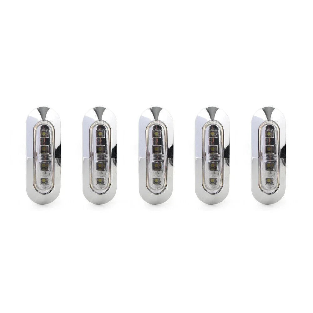 5 x LED Side Clearance Marker Lights for Truck Trailer Pickup 12V 24V