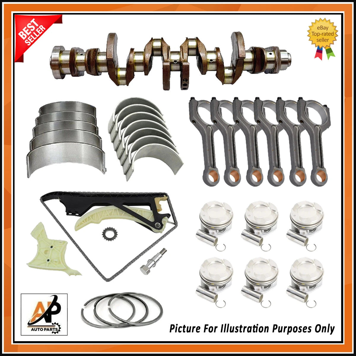 Crankshaft Rebuild Parts for BMW X1 X3 X4 X5 X6 3.0 N55 Petrol (2011–2021)
