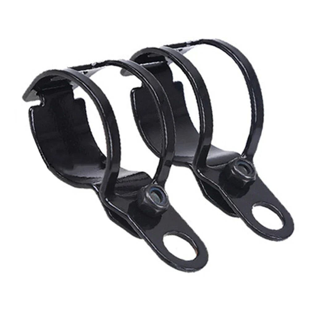 Fork Ear Clamp Turn Signal Light Mount Bracket for Harley Chopper Black