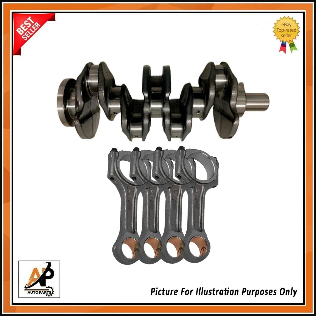 Crankshaft with Connecting Rods Heavy Duty for Ford Tourneo Custom 2.0 TDCi (2017–2023)