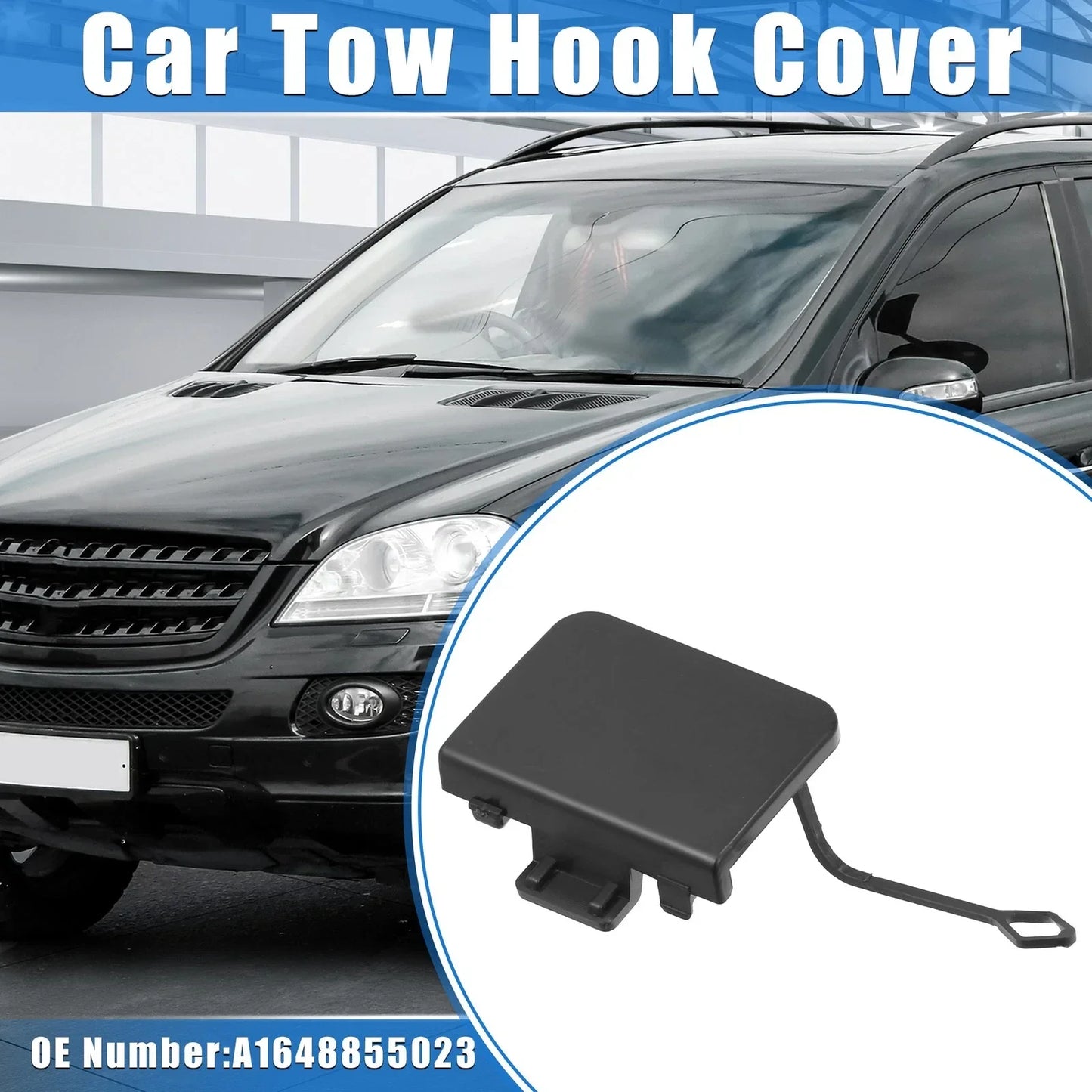 Rear Bumper Tow Hook Eye Hole Cover for Mercedes-Benz GL-Class (2007-2012)