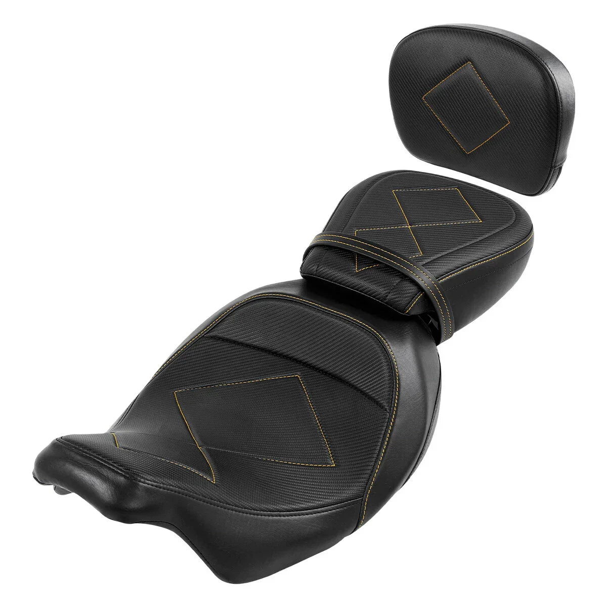 Driver & Passenger Seat Backrest Pad for Harley Touring Road Glide (2009-2023)
