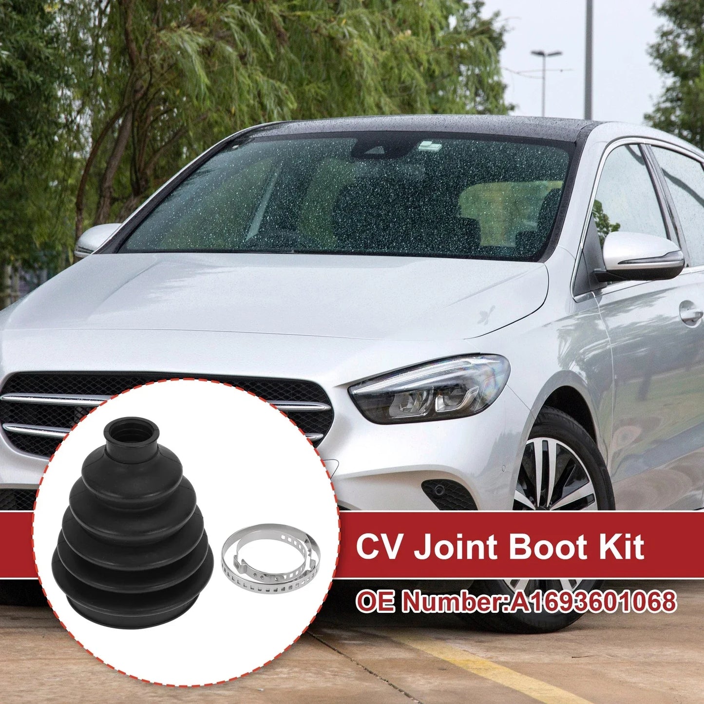 Outer CV Joint Boot Kit w/ Clamps for Mercedes-Benz B-Class (2005-2011)
