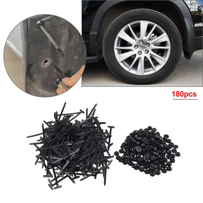 180Pcs Zip Tie Cable Buckle Fasteners for Car Daily Fixing