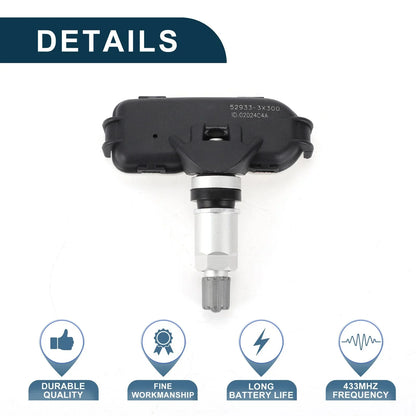 Tire Pressure Sensor 433MHz for Hyundai Elantra (2006-2013) 1 x Sensor