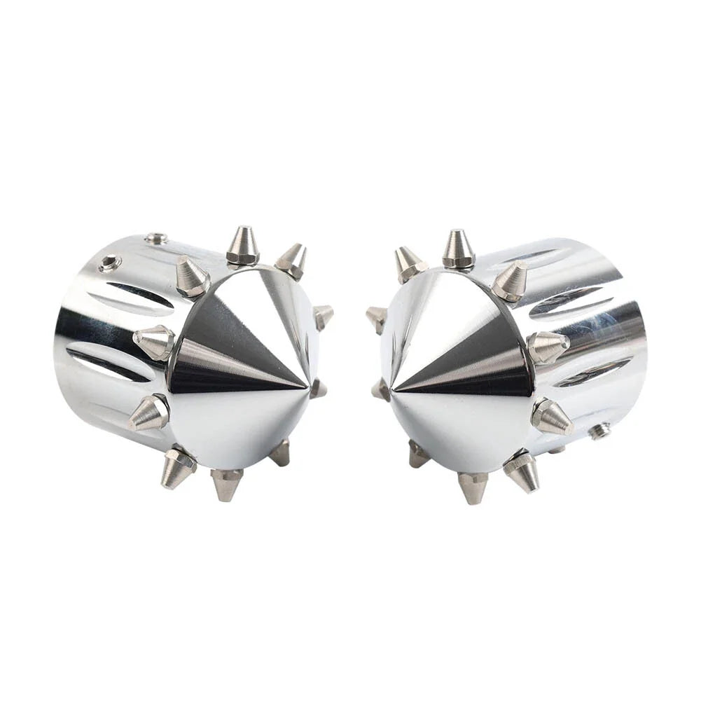 CNC Cut Front Axle Cap Nut Covers for Harley Touring Road King Street Glide (2009-2023)