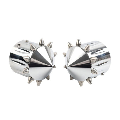 CNC Cut Front Axle Cap Nut Covers for Harley Touring Road King Street Glide (2009-2023)
