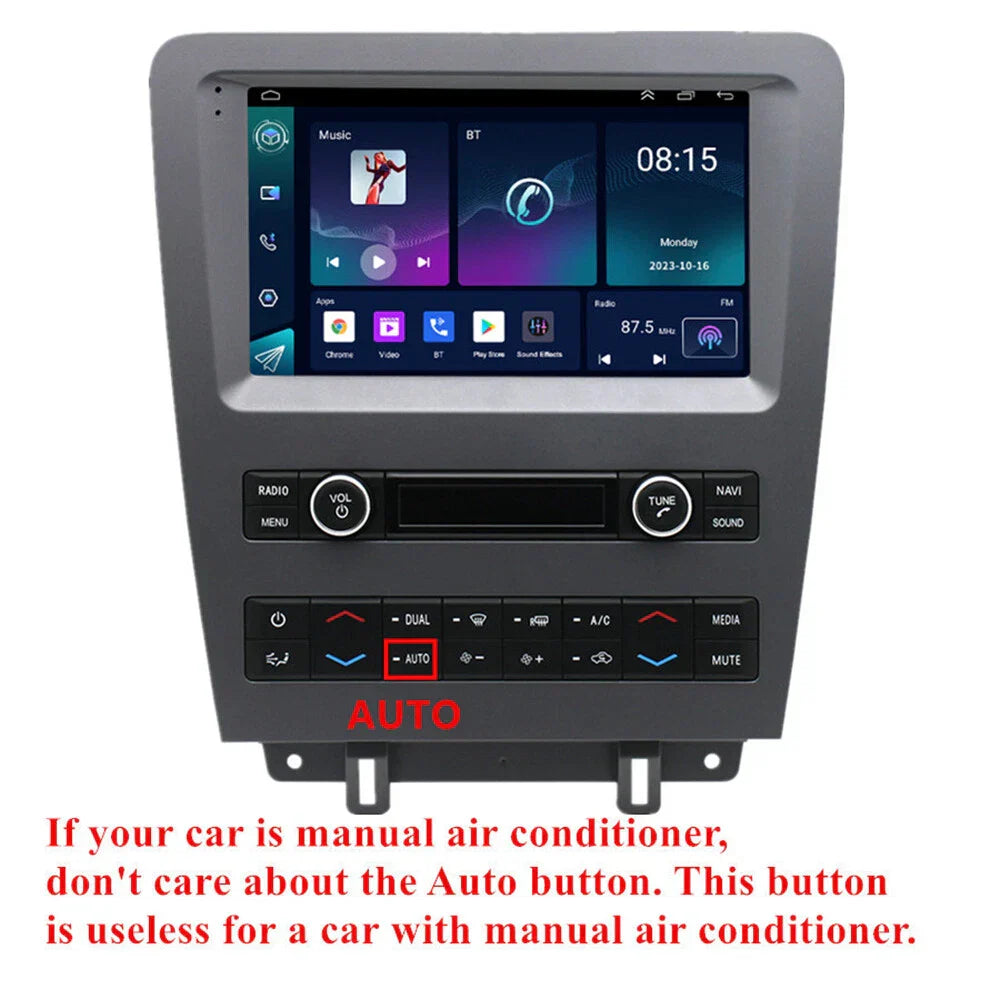 9" Carplay Stereo Radio GPS Navigation Head Unit for 2010-2014 Ford Mustang