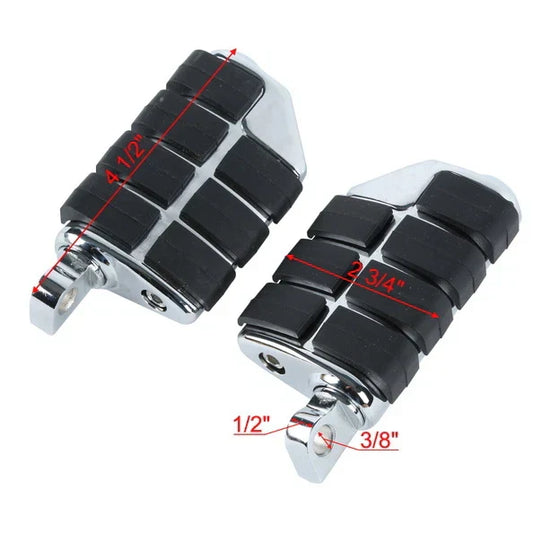Anti Vibration Lion Paw Foot Rest Pegs for Harley Softail Dyna Touring Chrome
