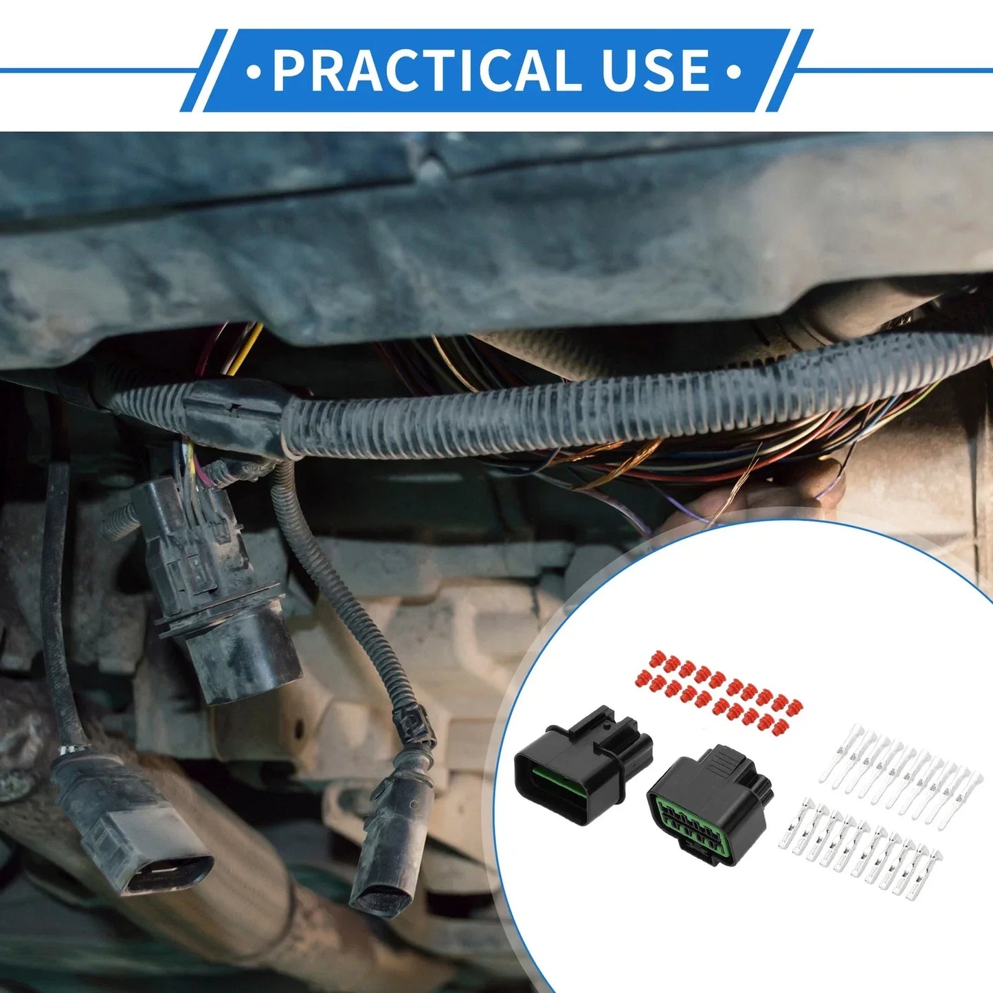 10 Pin Car Wiring Harness Connector Plug for Hyundai & Kia - 2 x Sets