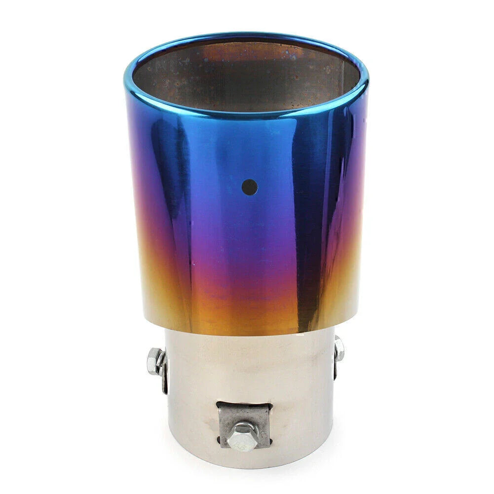 Stainless Steel Rear Bent Exhaust Pipe Tail Muffler Tip for Car Accessories