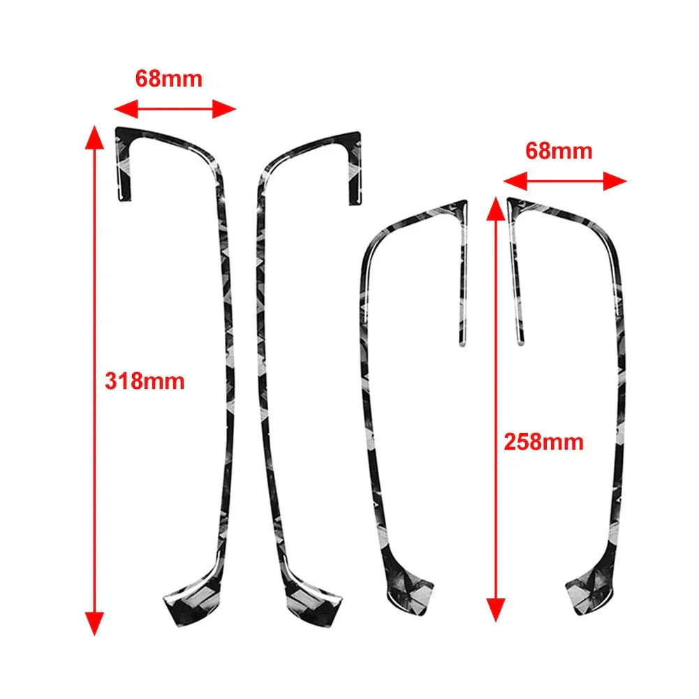 4 x Door Window Lift Switch Panel Cover Trim for Audi A3 S3 RS3 (2013-2020)