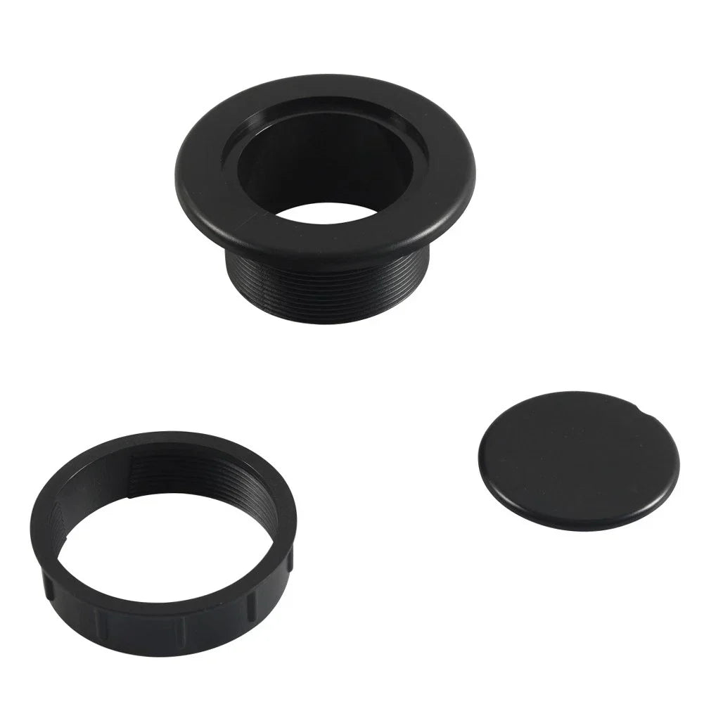 Umbrella Hole Ring Plug Cap Set for Outdoor Table Cover Black