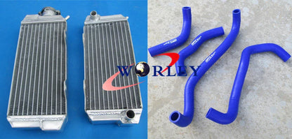 Aluminum Radiator & Hose for Honda ATV ATC250R 1985-1986 () Blue