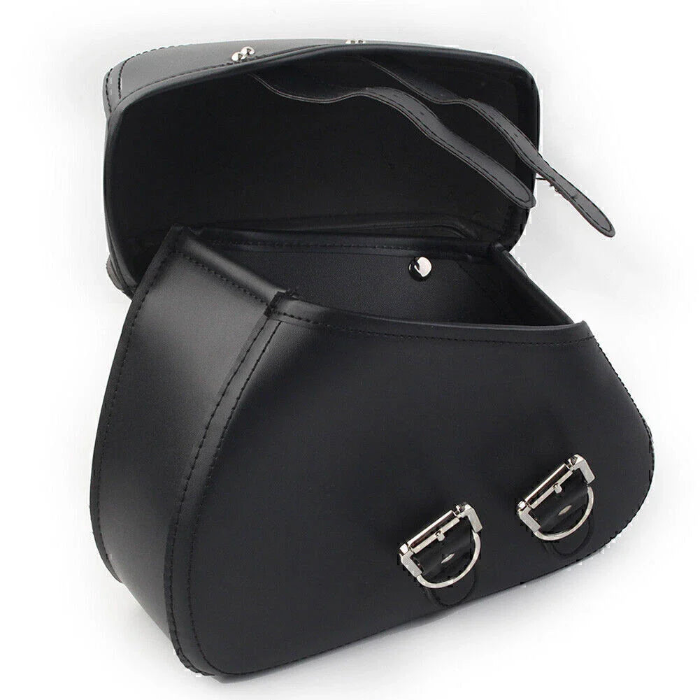 PU Leather Saddle Bags for Harley Sportster Dyna Motorcycle