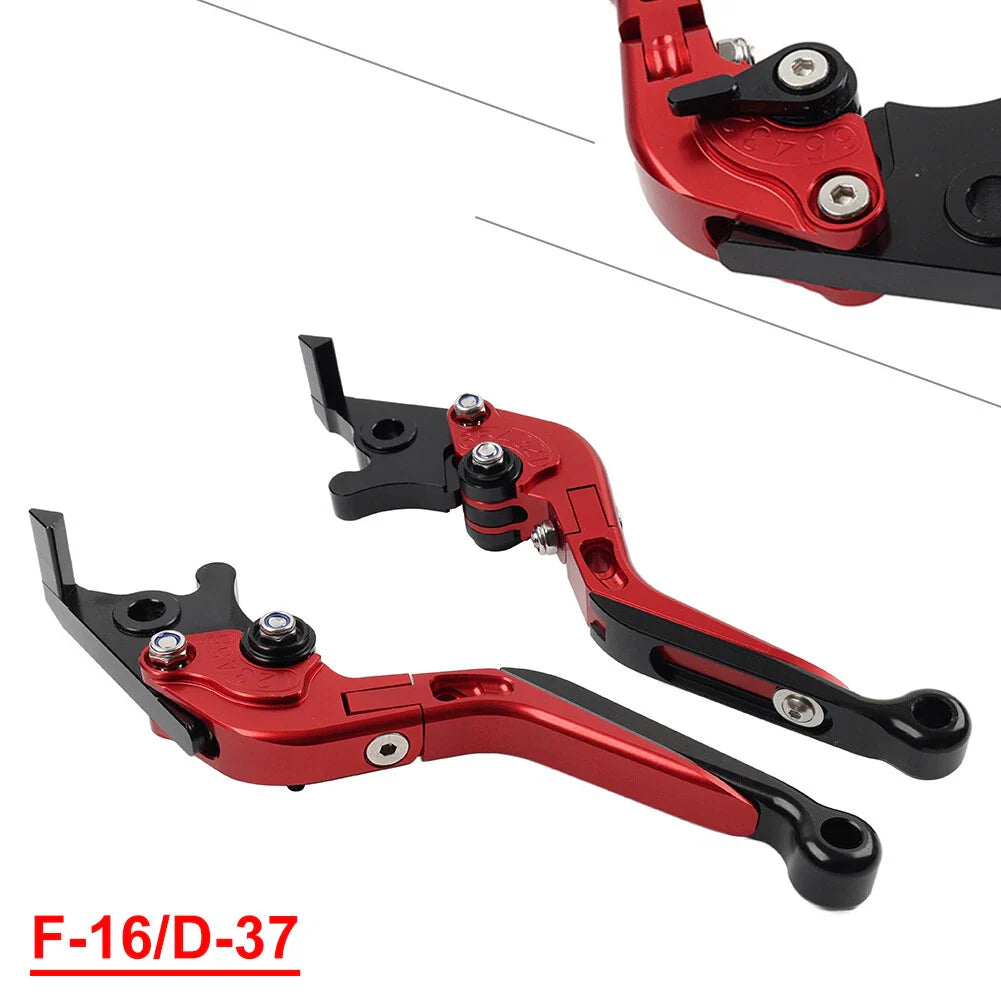 Extendable Brake Clutch Levers for BMW F650GS (2002-2007) - Red