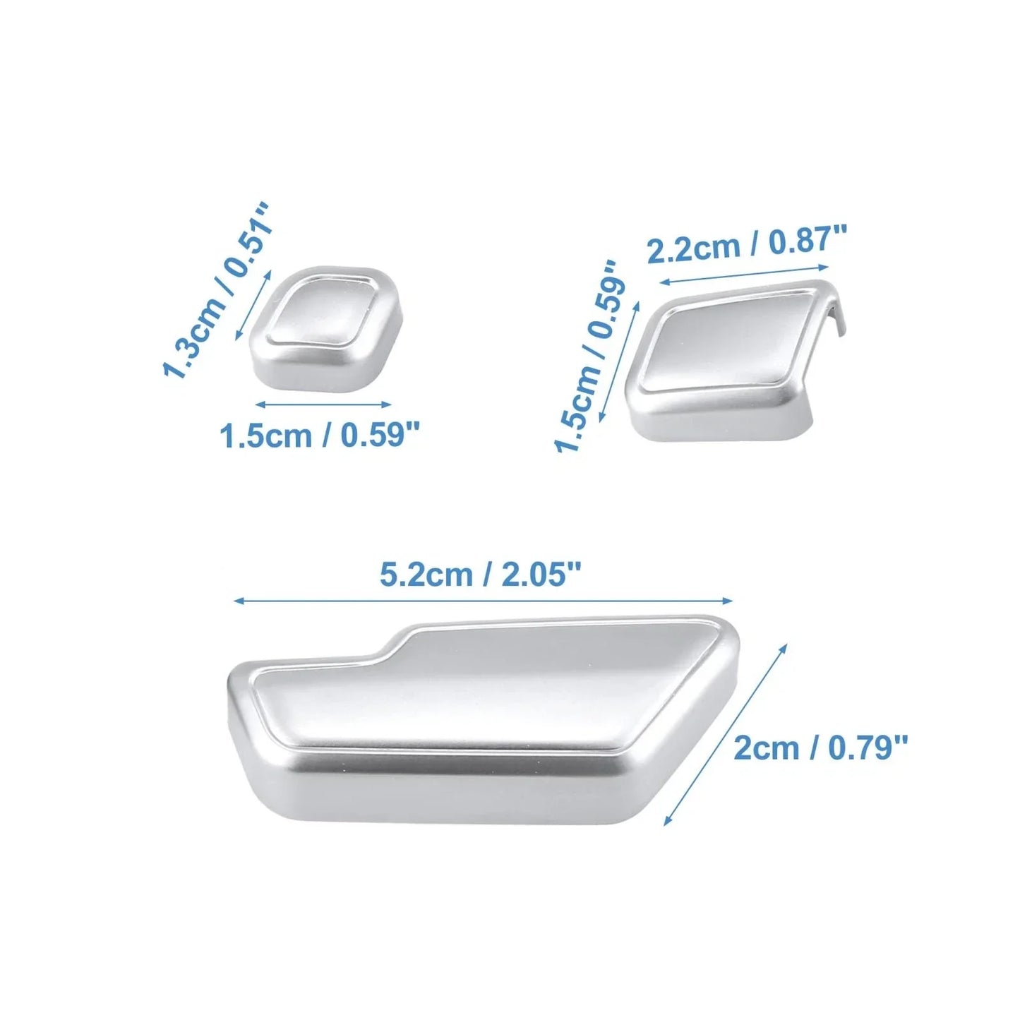 6 in 1 Seat Adjustment Switch Cover Set for Mercedes Benz GLK Class (2008-2015)