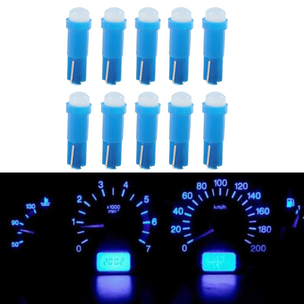 Blue Light T5 1 SMD Dashboard Gauge Lamp Bulb for Car