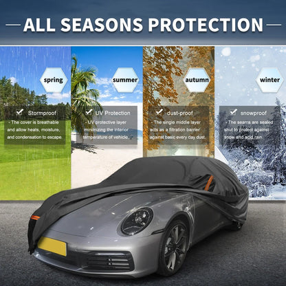 Waterproof PEVA Cotton Car Cover for Porsche 911 (2013-2023) with Zipper