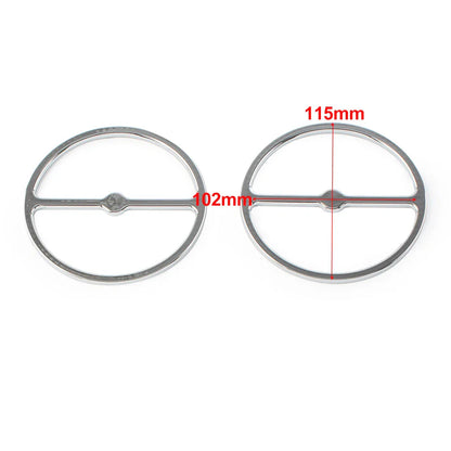 Chrome Speaker Trim Ring Covers for Harley Electra Tri Glide (2014-2023)
