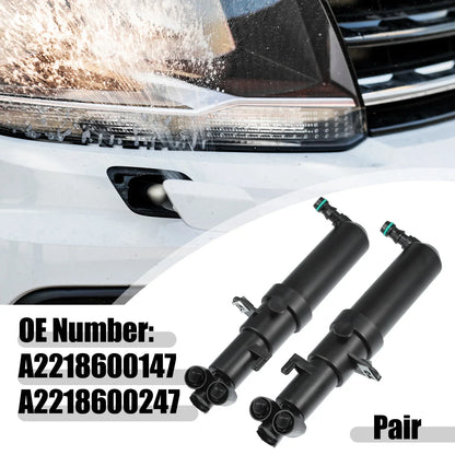 Front Left Right Headlight Washer Nozzles for Mercedes-Benz CL550 CL600 (2007-2018)