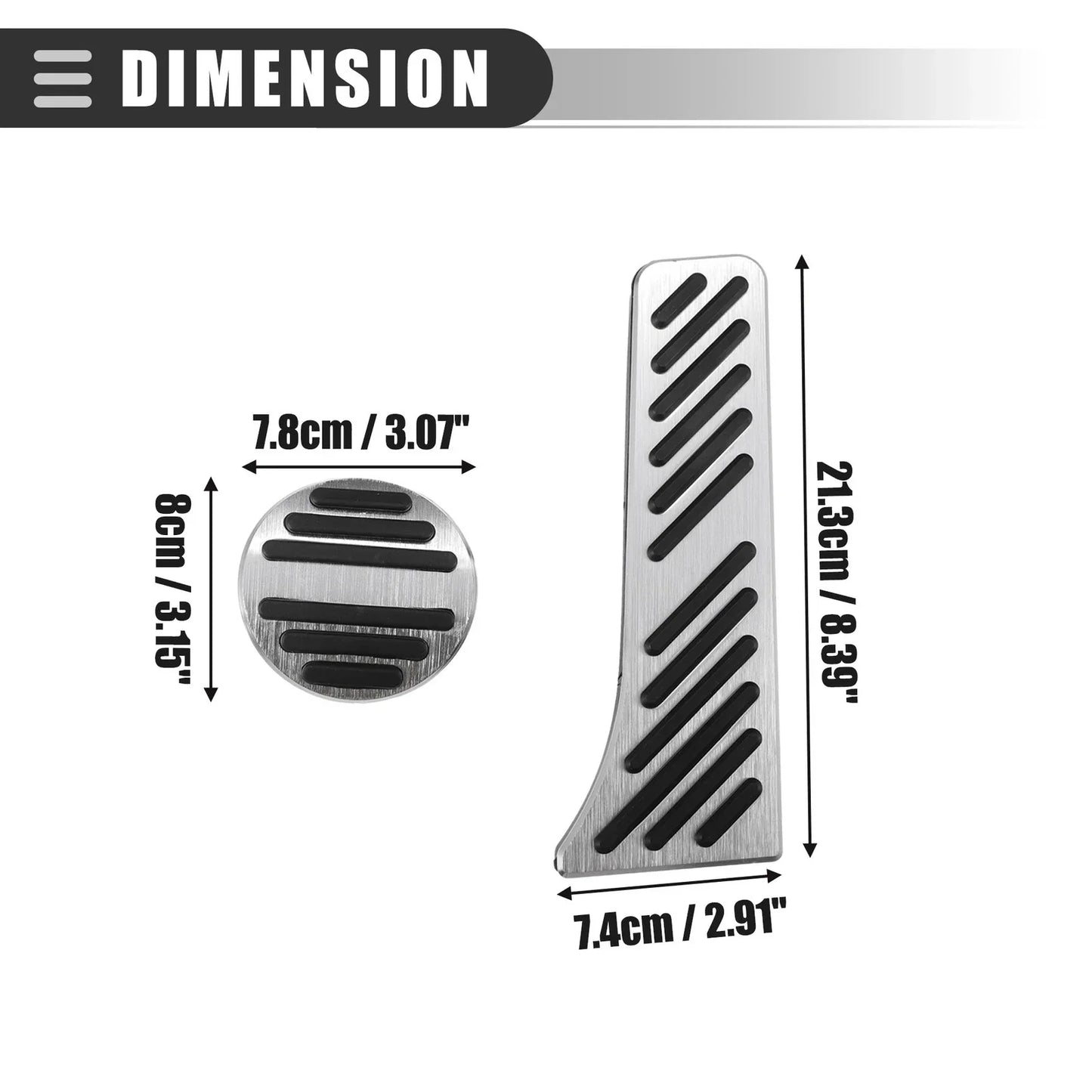 Brake & Accelerator Pedal Covers for Mercedes Benz Smart Fortwo (2009-2014)