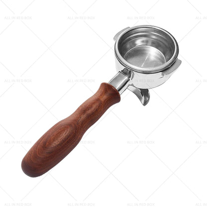 58mm Portafilter for La Marzocco 2 Spout Filter Basket, Wood Handle