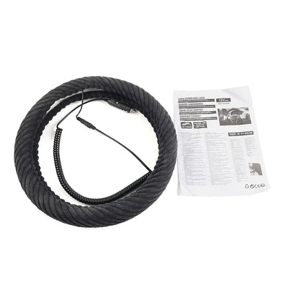 Heated Steering Wheel Cover 14.5-15.5in for Tangle Free Design
