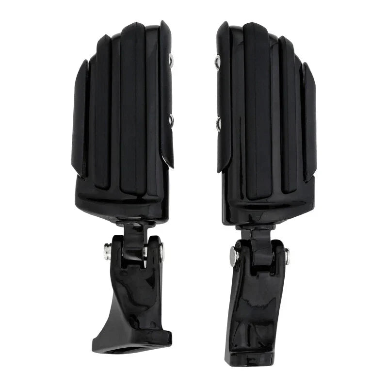 Black Rear Passenger Footpeg Pegs for Harley Road Glide (1993-2025)