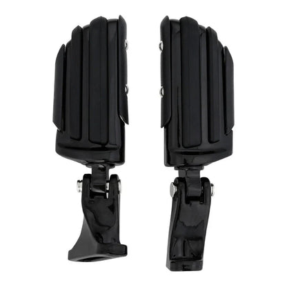 Black Rear Passenger Footpeg Pegs for Harley Road Glide (1993-2025)