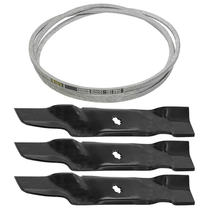 Deck Blade and Belt Replacement for John Deere 145 155C D140 D150 D160
