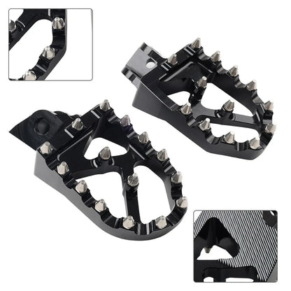 BLK CNC MX Foot Pegs for Kawasaki KX65 KX85 (2000-2020)