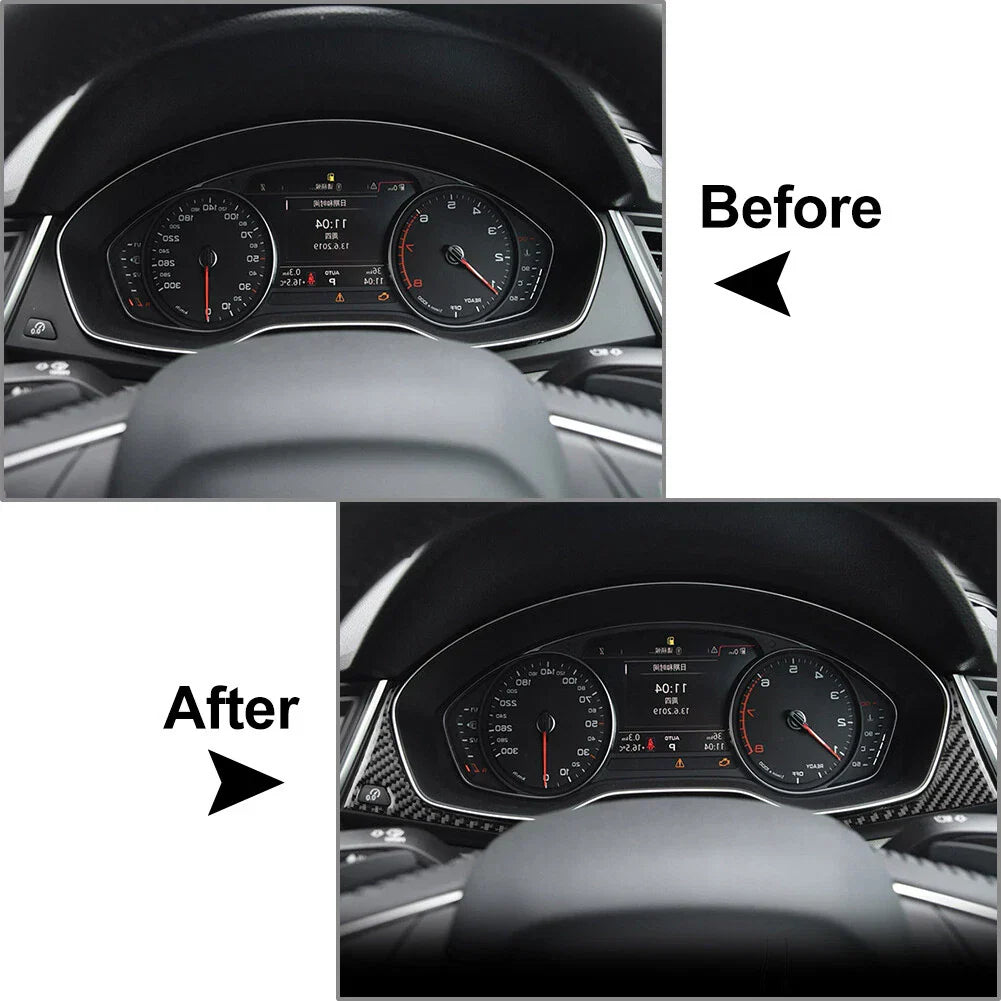 Carbon Fiber Dashboard Trim Cover for Audi Q5 SQ5 (2018-2022)