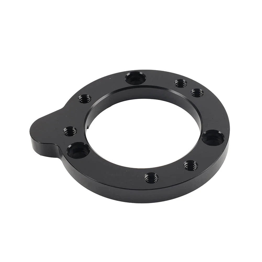 Black Air Filter Cleaner Adapter Plate for Harley CV & S&S Super E Carb