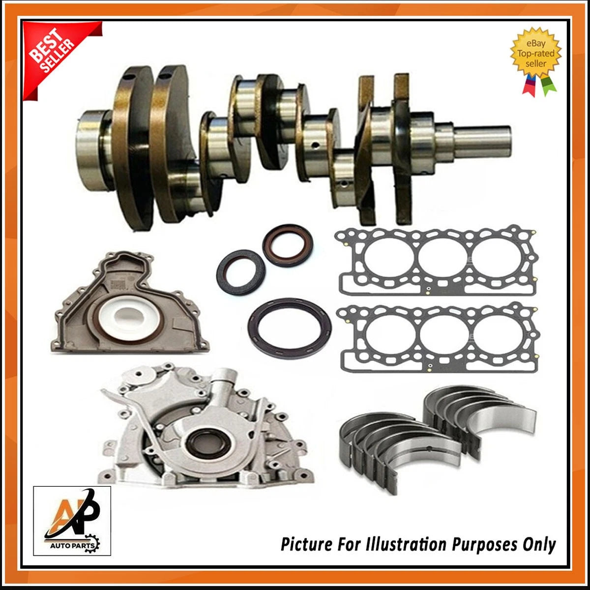 Crankshaft Rebuild Kit for Land Rover Range Rover Diesel (306DT) (1970–1984)