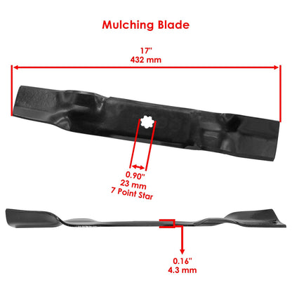 Deck Spindle Blade Belt Pulley Kit for John Deere LA130 LA140 X140 (48")