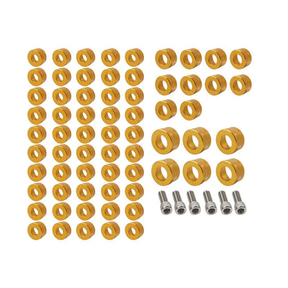 66X Engine Bolt Topper Caps Cover Gold for Harley Twin Cam Road Street Glide
