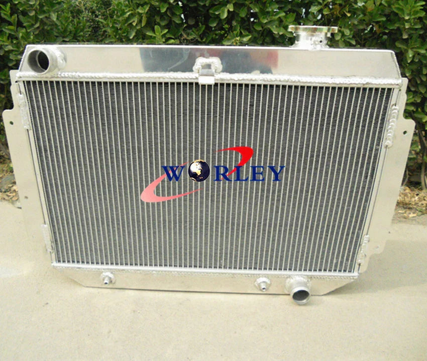 3 Row Aluminum Radiator + Fan for Holden HG HT HK HQ HJ HX HZ Chevy V8 (1968-1980)