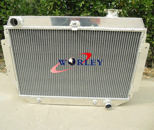 3 Row Aluminum Radiator + Fan for Holden HG HT HK HQ HJ HX HZ Chevy V8 (1968-1980)
