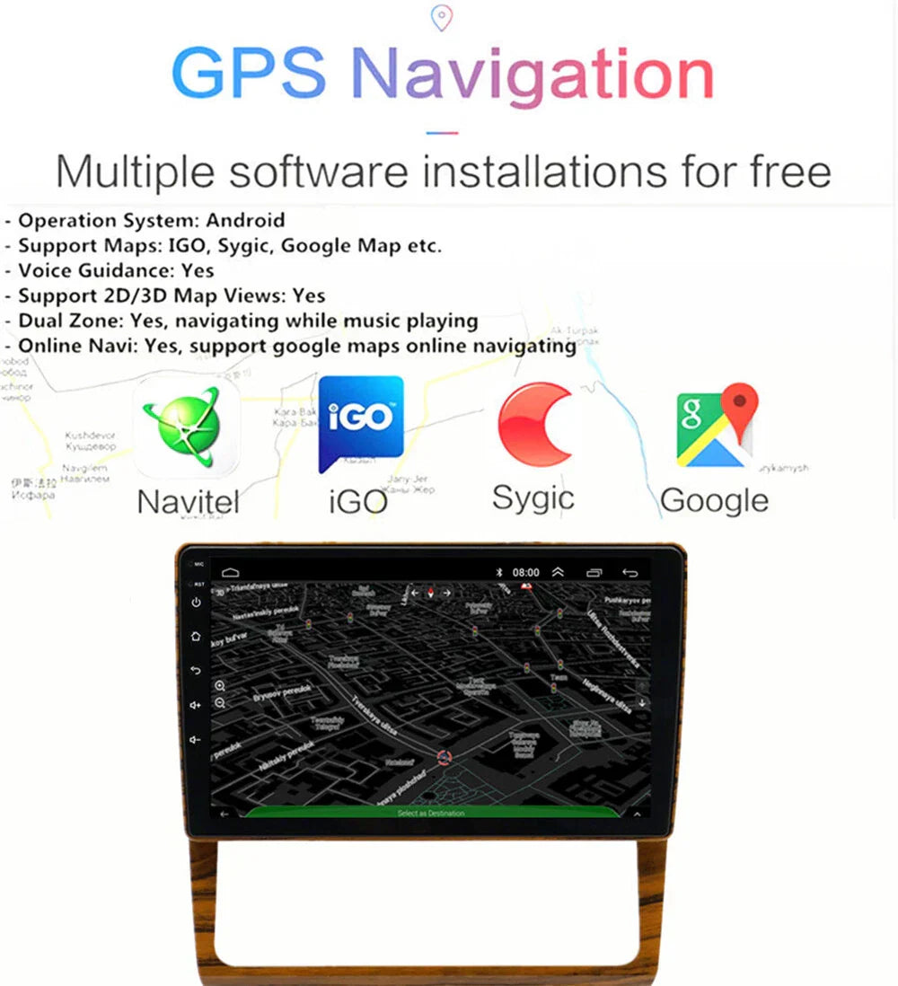 9'' Head Unit GPS Navigation for Mercedes Benz E Class W124 (1984-1997)
