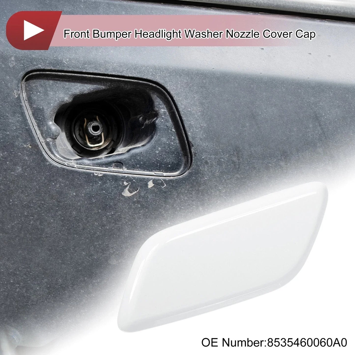 Front Left Washer Nozzle Cover for Lexus LX570 (2013-2015) - White 1 x Cap