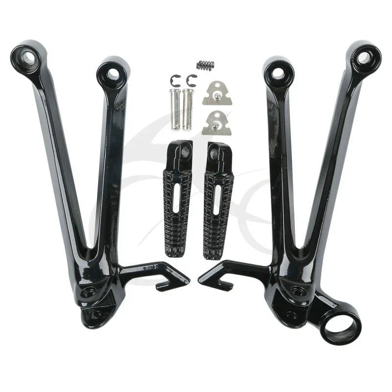 Black Rear Footrest Footpeg Bracket for Suzuki GSXR1000 (2003-2006)