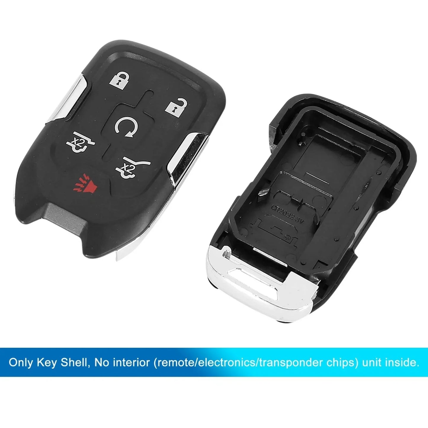 GMC Yukon XI & Chevrolet Tahoe 6 Button Key Shell Case (2015-2020)
