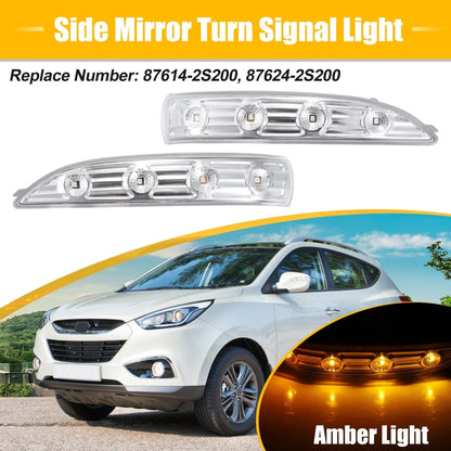 Left Right Side Mirror LED Turn Signal Indicator Light for Hyundai ix35 (2010-2015)