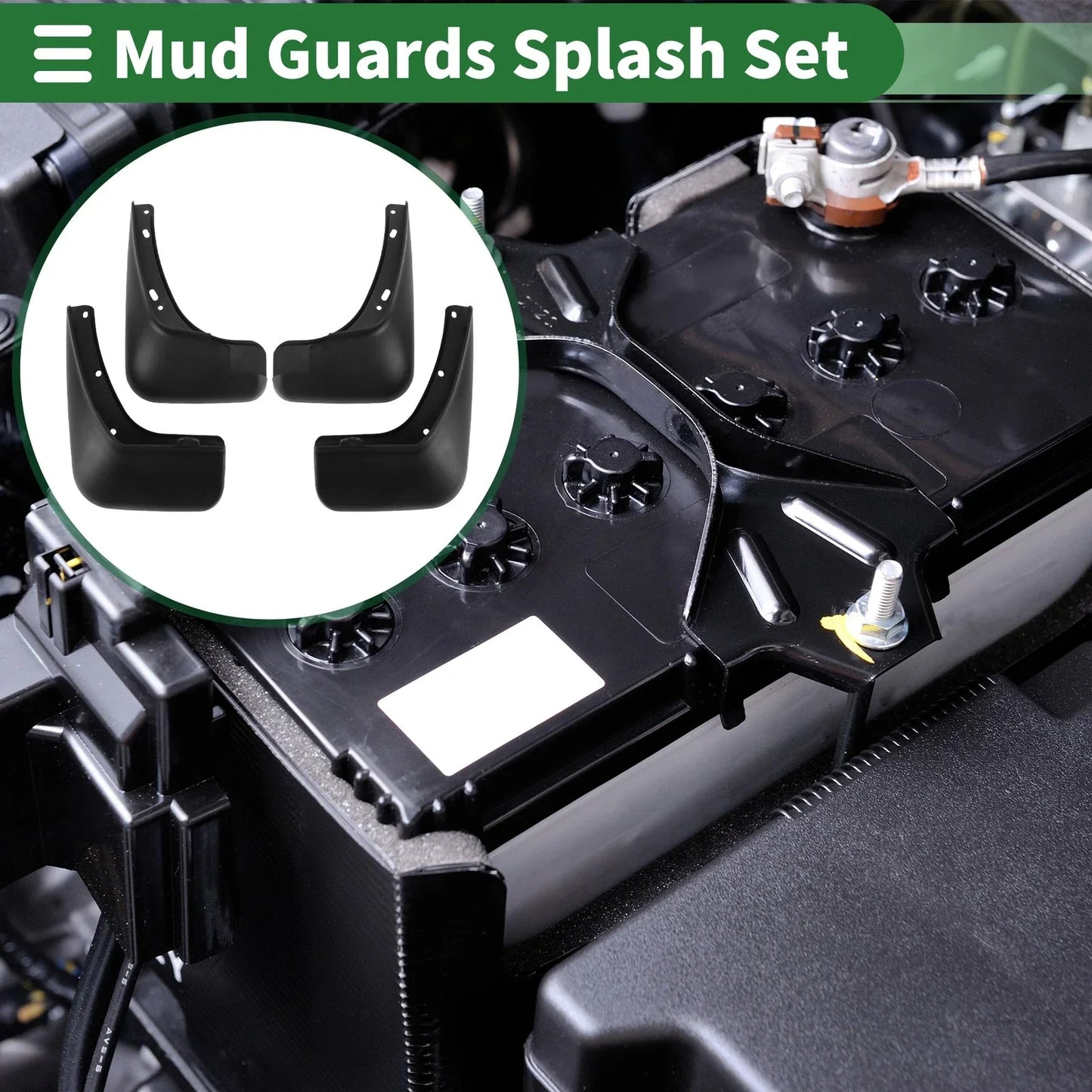 Mud Flaps Splash Guards for Hyundai i30 (2009-2015) - Includes Mount Accessories