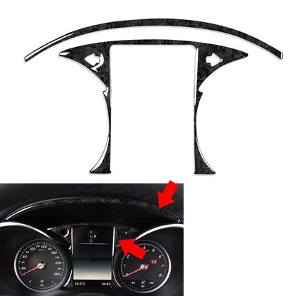 Black Speedometer Panel Cover Trim for Benz C GLC Class (2015-2021)